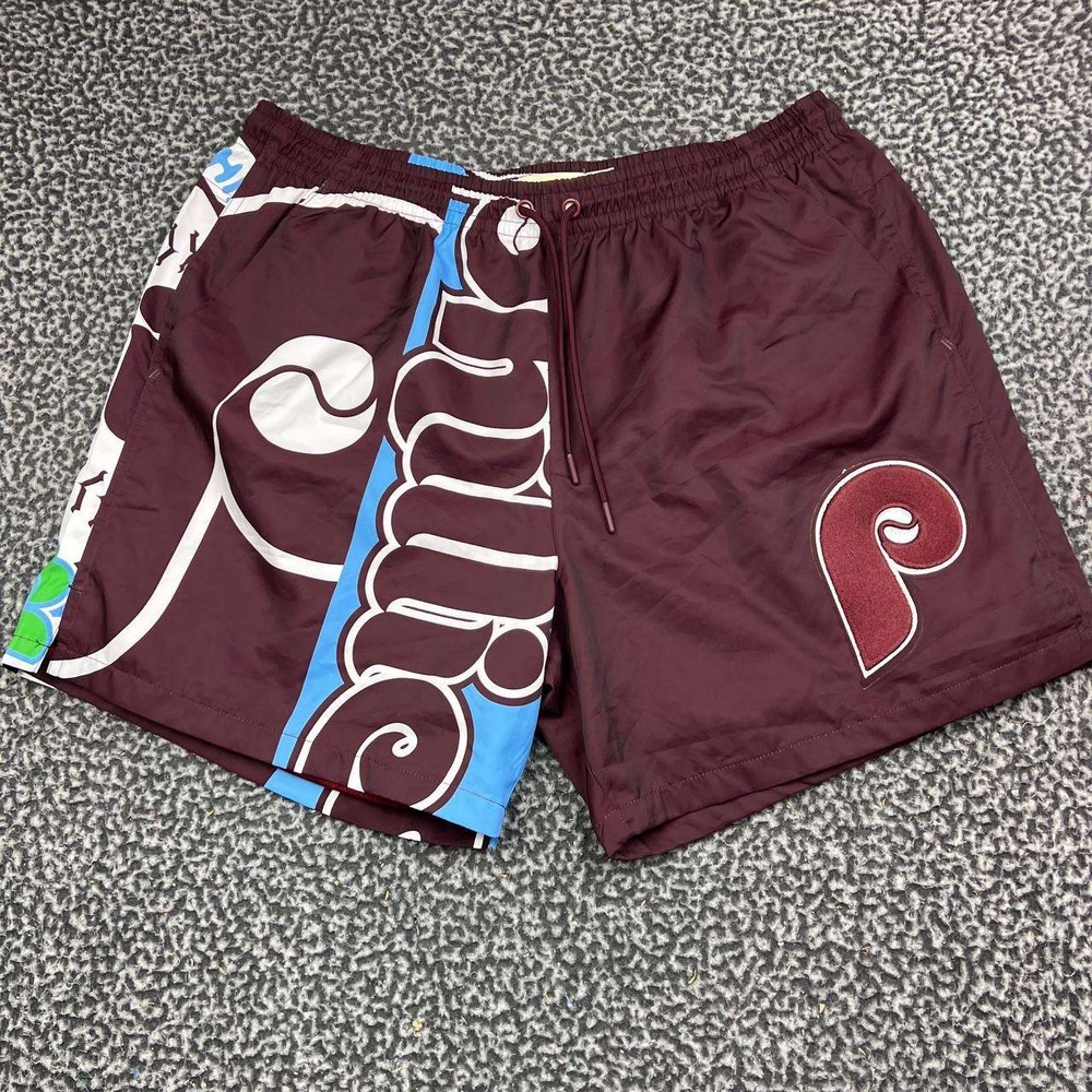 Philadelphia Phillies MLB Shorts Men XL Brown Blue Pro Standard Athletic